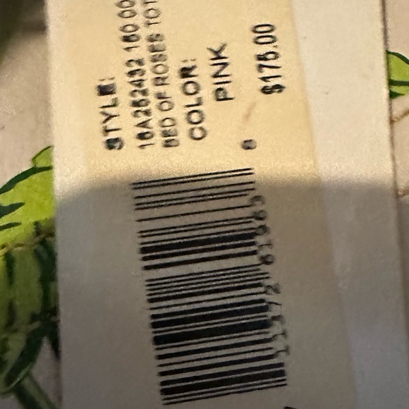 Tignanello gorgeous leather bag with beautiful pink flowers NWT - Picture 4 of 9